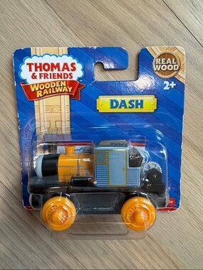 Thomas & Friends Wooden Railway - DASH - Engine in Blue and Orange - NEW